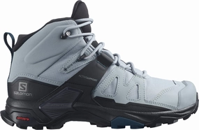 Shoes Salomon Salomon X Ultra 4 Mid GORE-TEX WIDE FIT Womens Walking Boots - Blue
