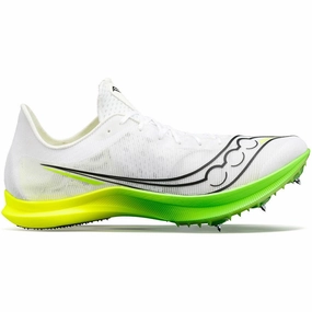 Shoes Saucony Saucony Endorphin Cheetah Mens Running Spikes - White