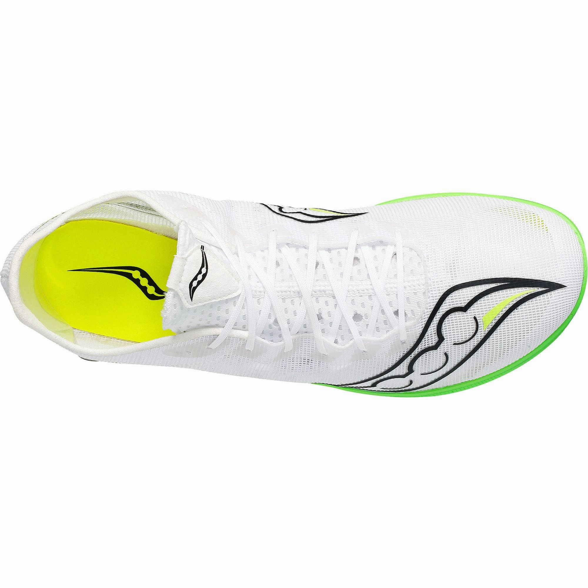 Shoes Saucony Saucony Endorphin Cheetah Mens Running Spikes - White