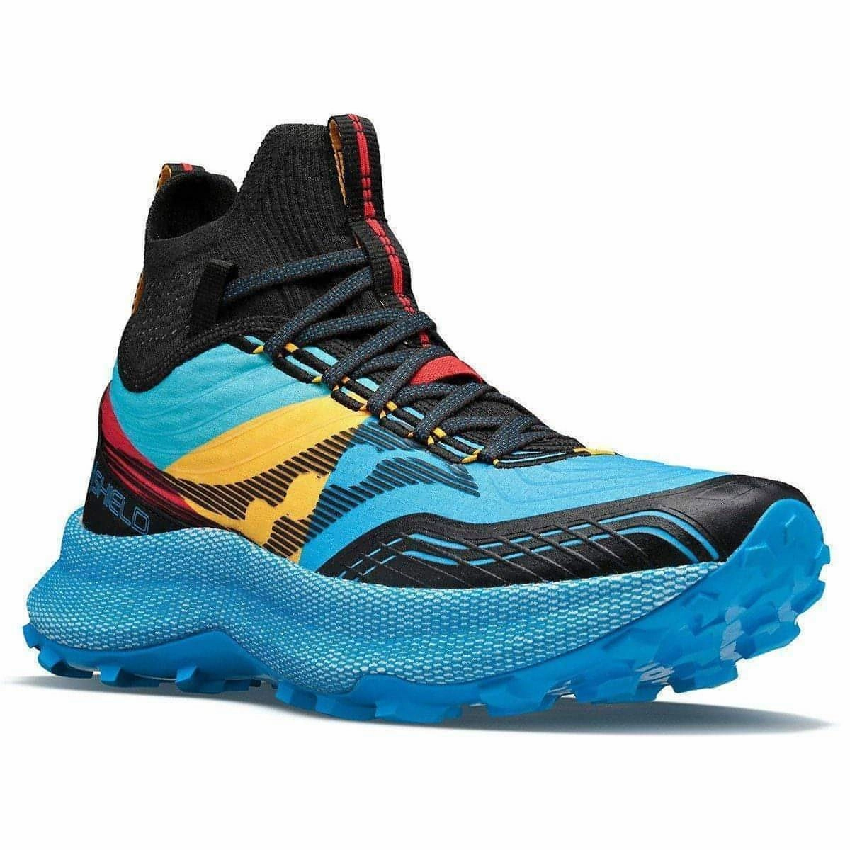 Shoes Saucony Saucony Endorphin Mid Mens Trail Running Shoes - Blue