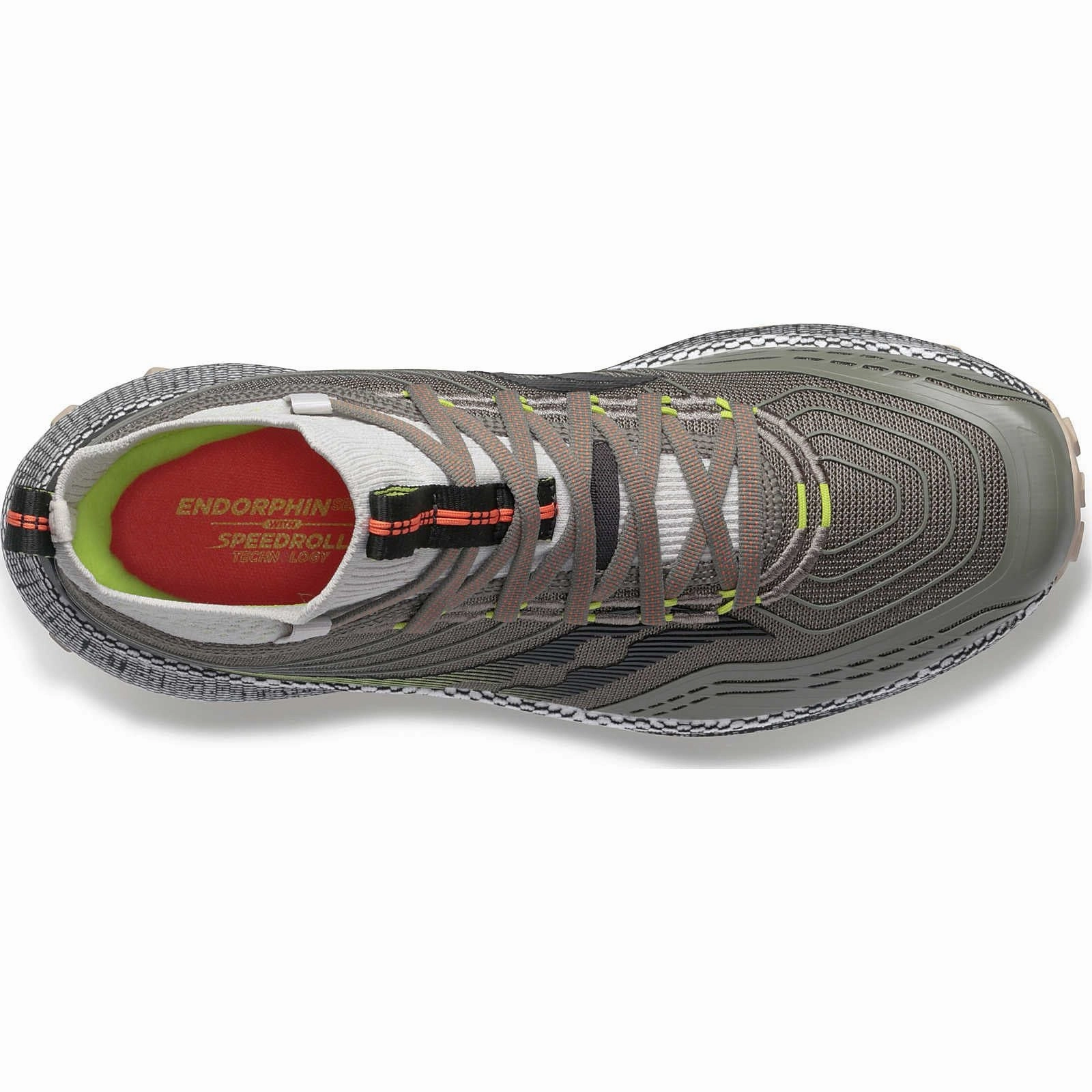 Shoes Saucony Saucony Endorphin Mid Mens Trail Running Shoes - Green