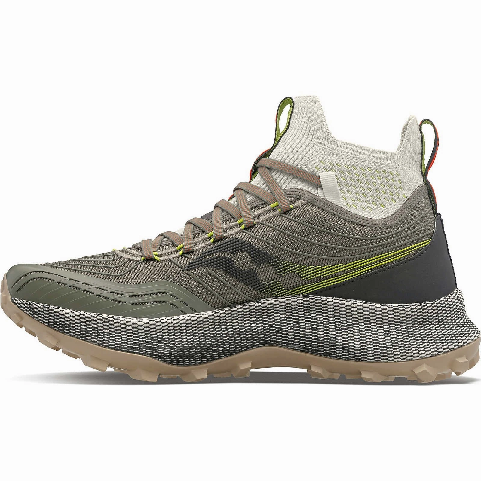 Shoes Saucony Saucony Endorphin Mid Mens Trail Running Shoes - Green