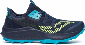 Shoes Saucony Saucony Endorphin Rift Mens Trail Running Shoes - Navy