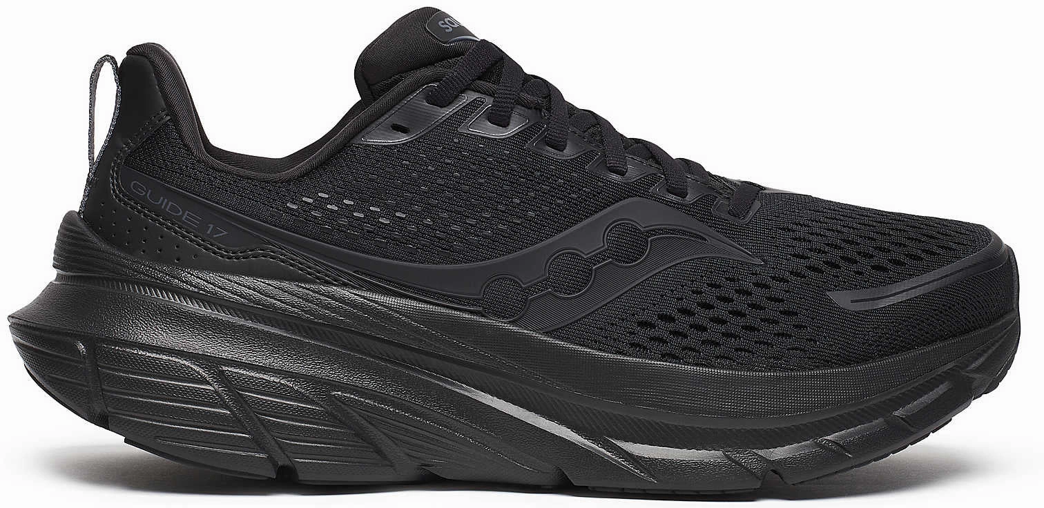 Shoes Saucony Saucony Guide 17 Mens Running Shoes - Black