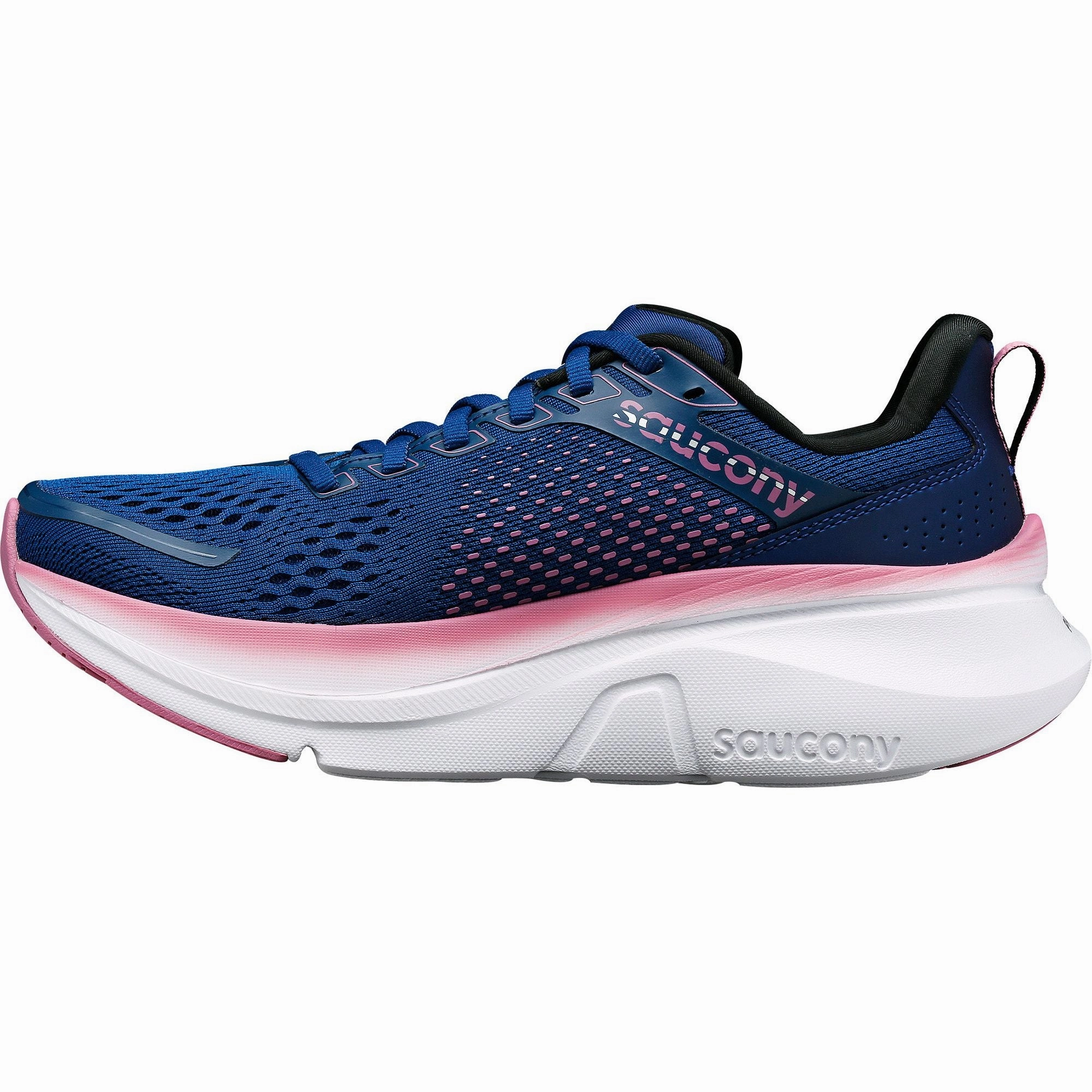 Shoes Saucony Saucony Guide 17 WIDE FIT Womens Running Shoes - Navy