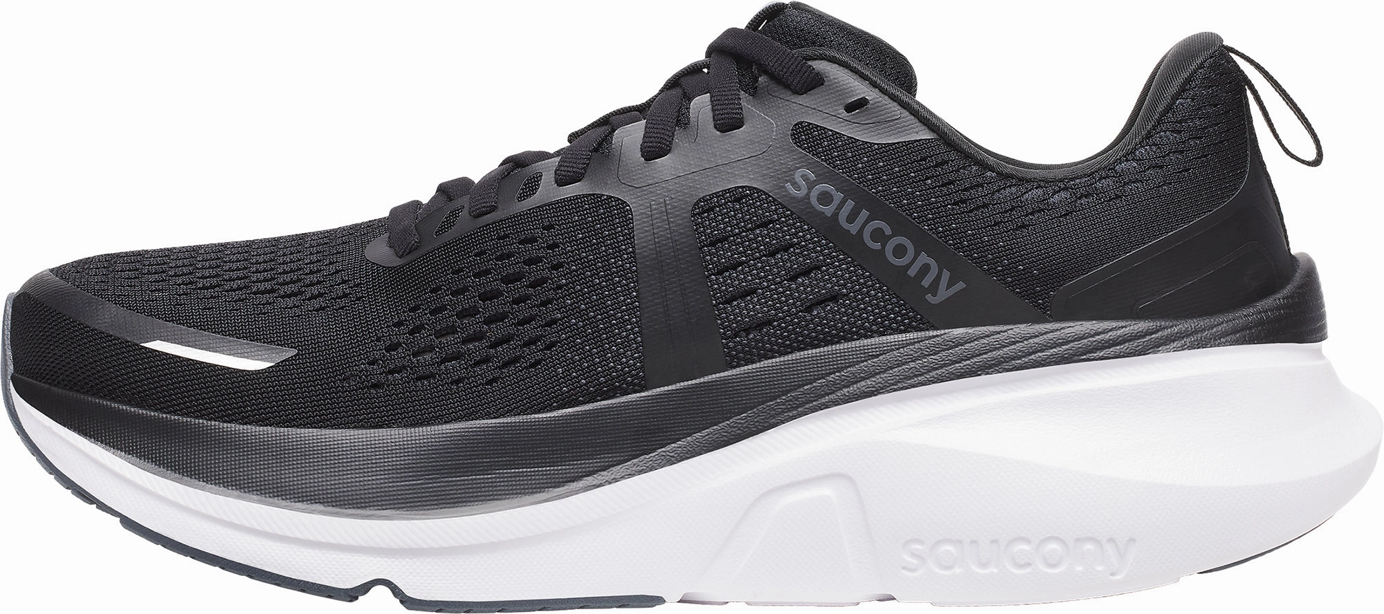 Shoes Saucony Saucony Guide 18 WIDE FIT Mens Running Shoes - Black