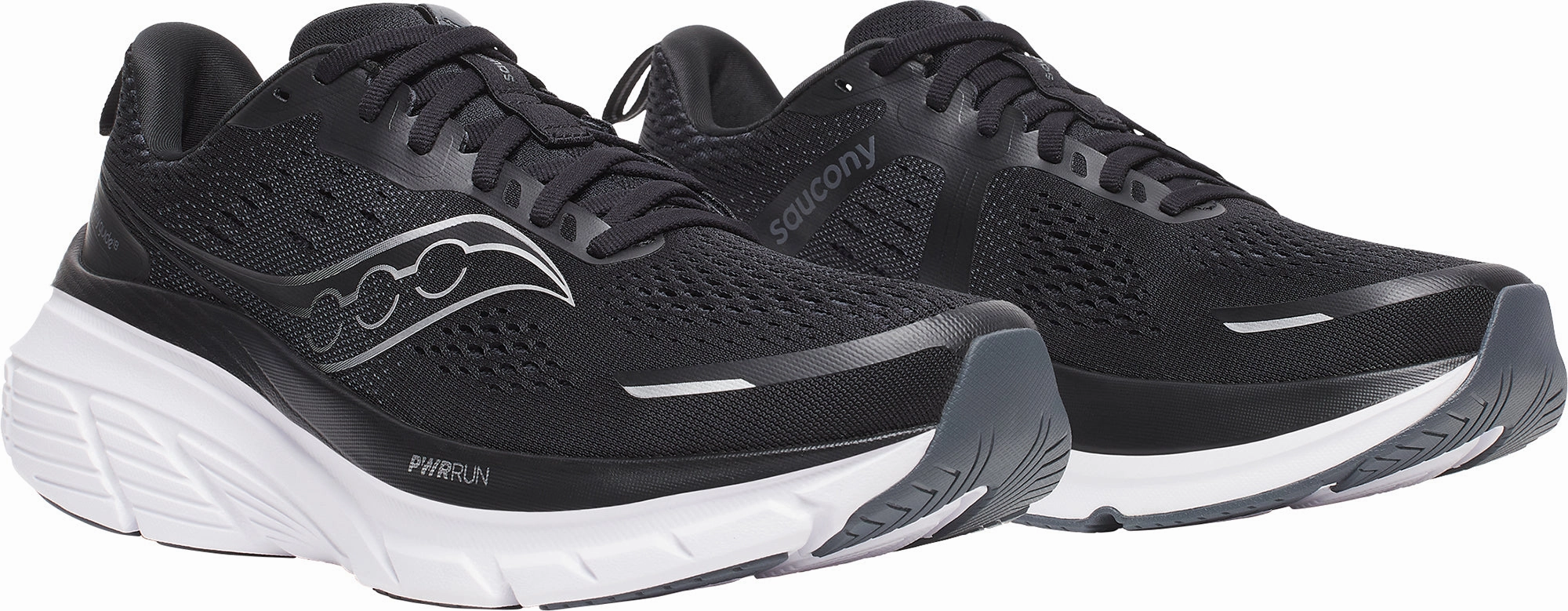 Shoes Saucony Saucony Guide 18 WIDE FIT Mens Running Shoes - Black