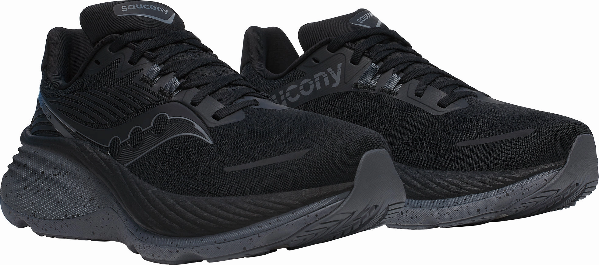 Shoes Saucony Saucony Hurricane 24 Mens Running Shoes - Black