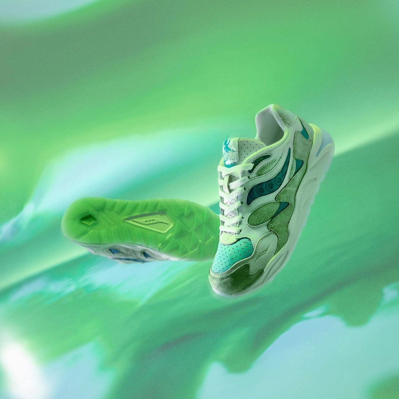 Shoes Saucony Saucony Mens Grid Shadow 2 S70782-1 Green,