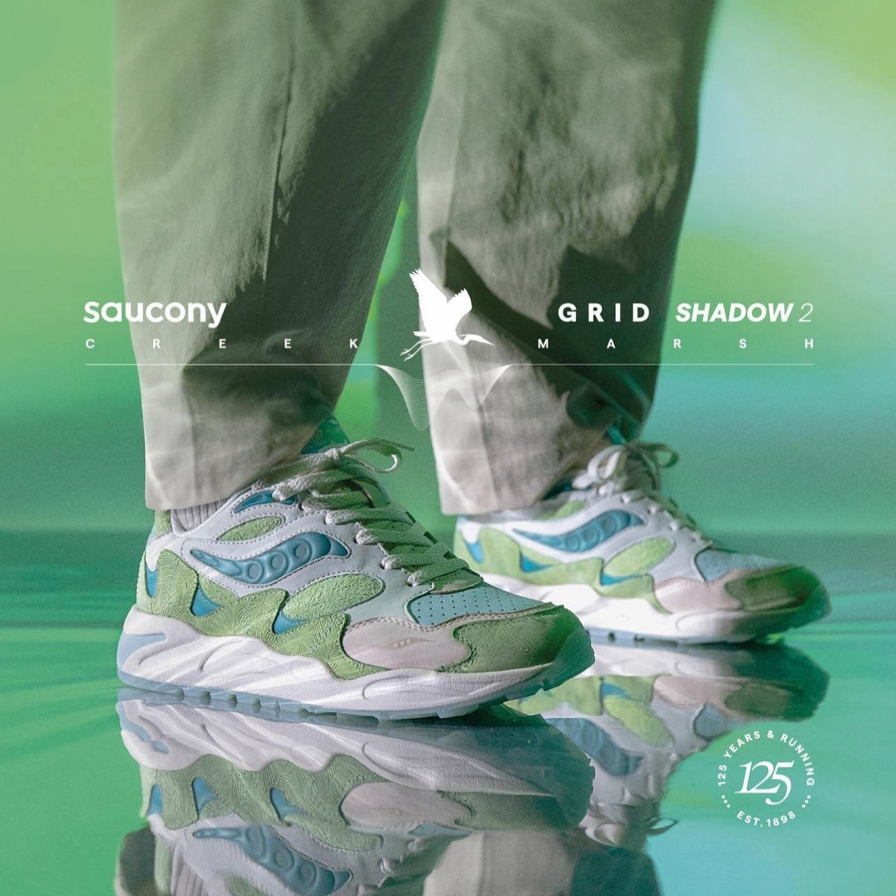 Shoes Saucony Saucony Mens Grid Shadow 2 S70782-1 Green,