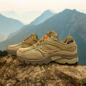 Shoes Saucony Saucony Mens Progrid Omni 9 Beige Tan