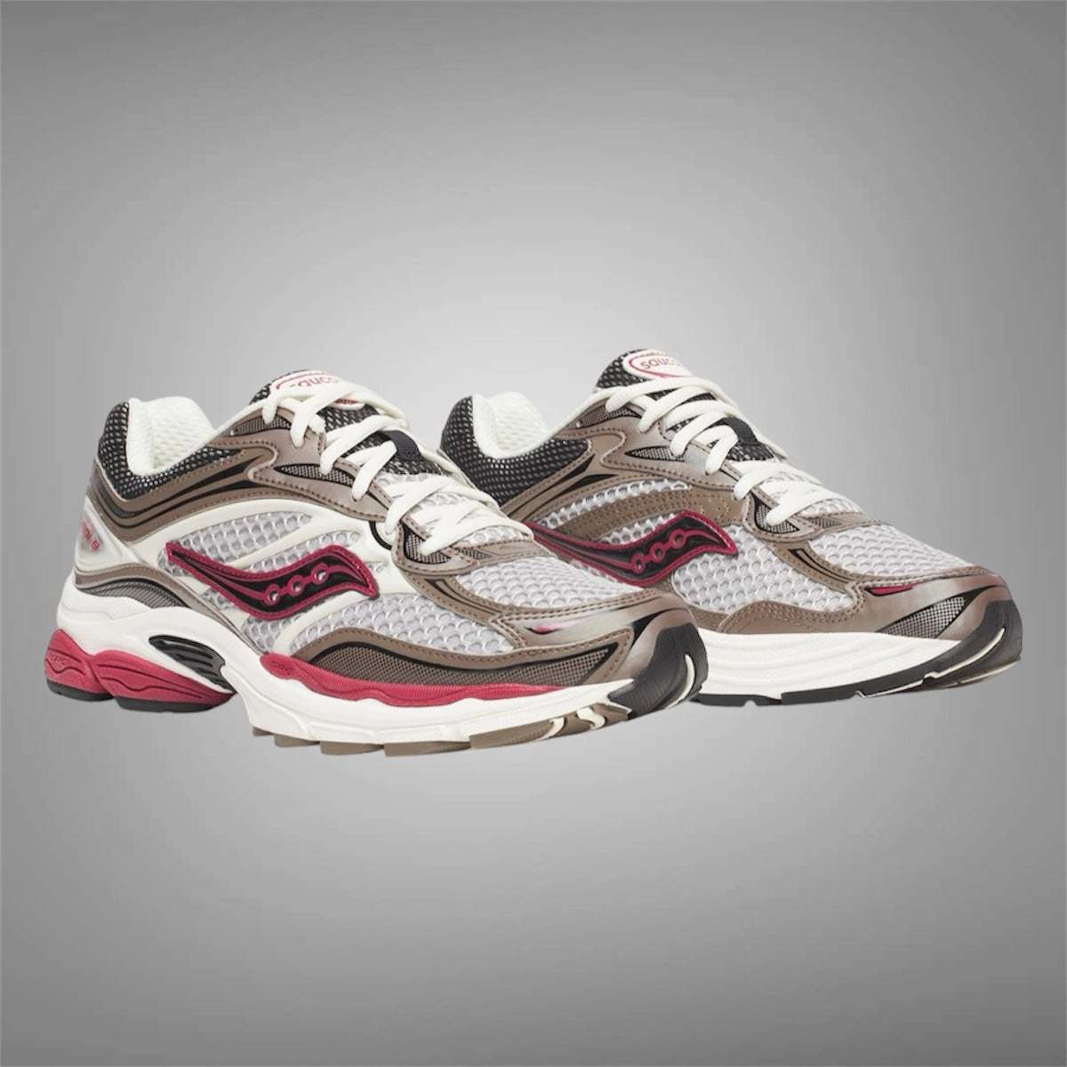 Shoes Saucony Saucony Mens Progrid Omni 9 Brown Red
