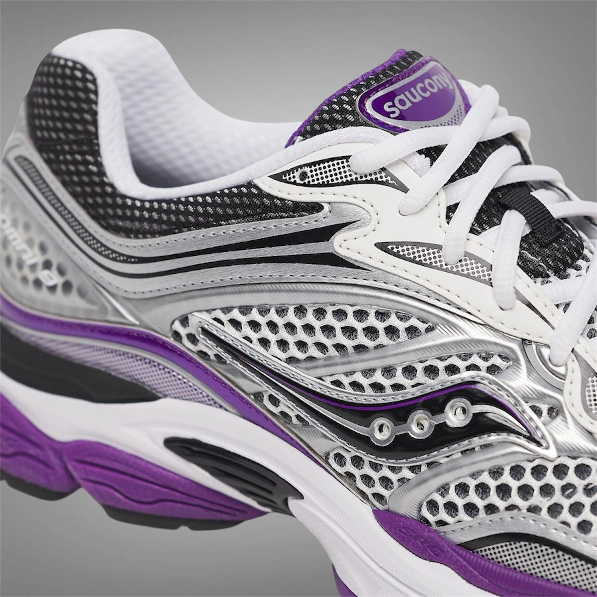 Shoes Saucony Saucony Mens Progrid OMNI 9 S70739-10 Silver Purple