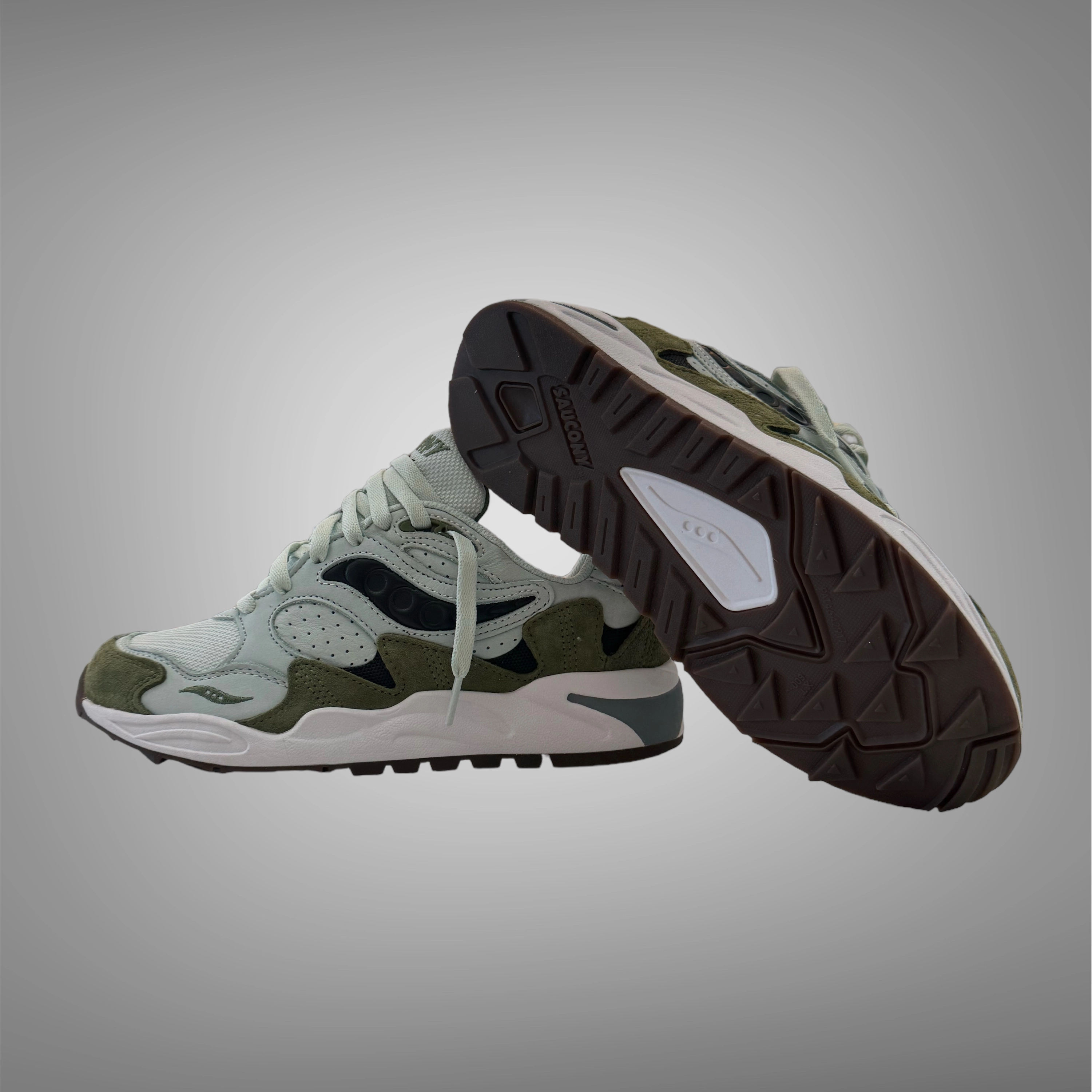 Shoes Saucony Saucony Mens S70773-1 Grid Shadow 2 Green