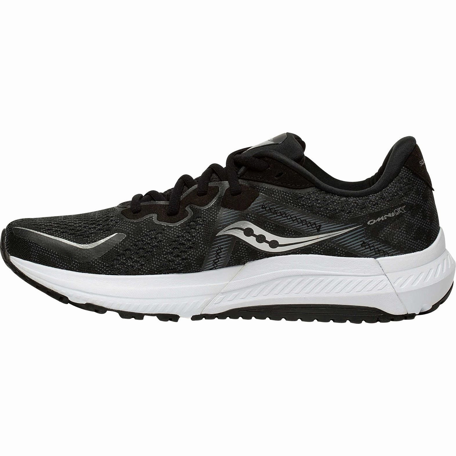 Shoes Saucony Saucony Omni 20 WIDE FIT Mens Running Shoes - Black