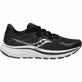 Shoes Saucony Saucony Omni 20 WIDE FIT Womens Running Shoes - Black