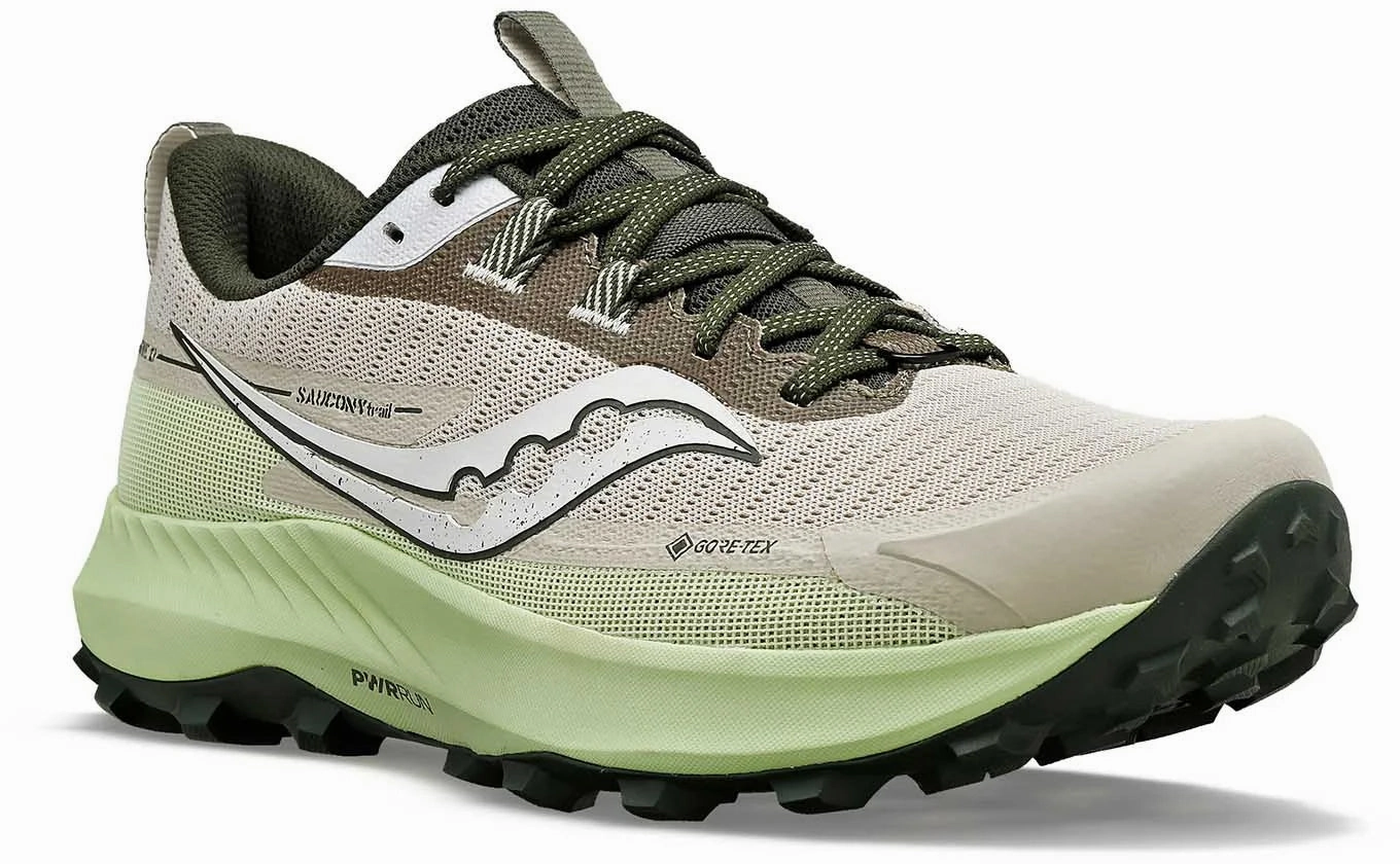 Shoes Saucony Saucony Peregrine 13 GORE-TEX Mens Trail Running Shoes - Brown