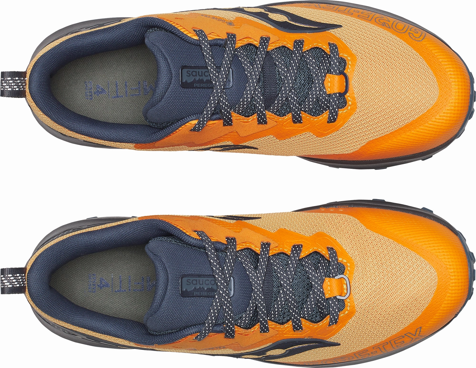 Shoes Saucony Saucony Peregrine 14 GORE-TEX Mens Trail Running Shoes - Orange