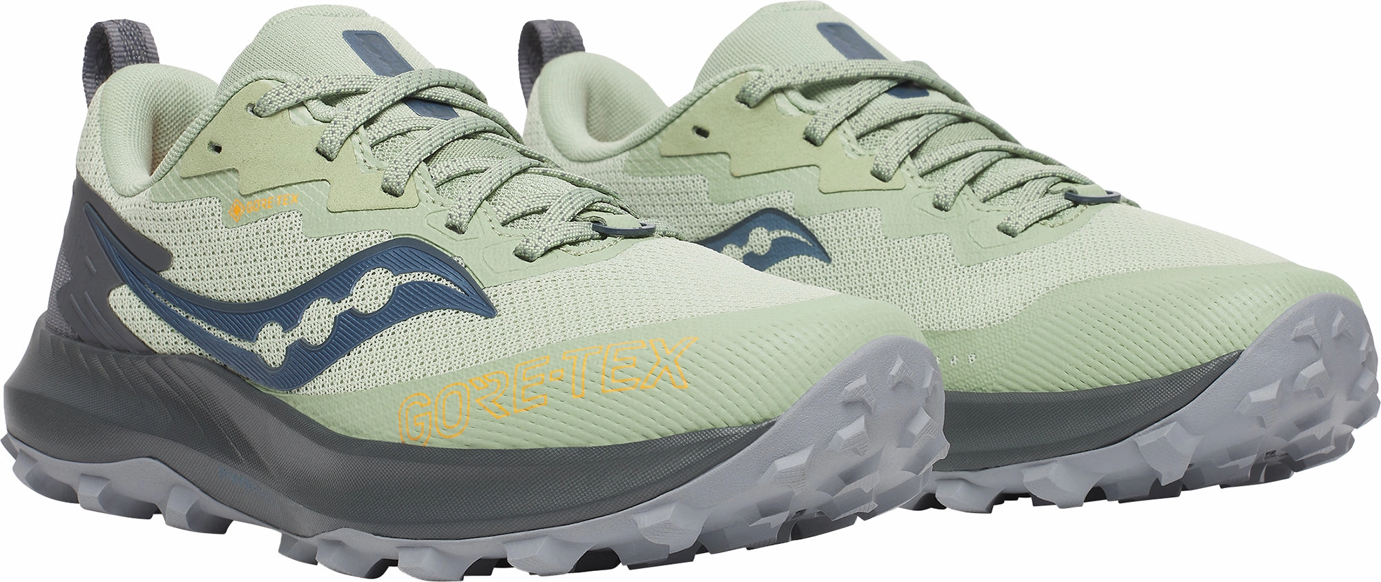 Shoes Saucony Saucony Peregrine 14 GORE-TEX Womens Trail Running Shoes - Green