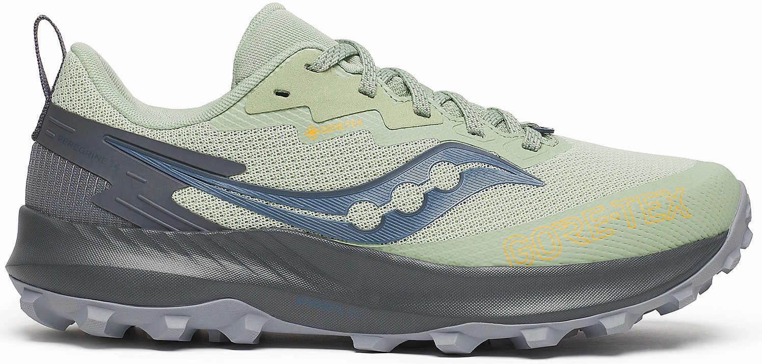 Shoes Saucony Saucony Peregrine 14 GORE-TEX Womens Trail Running Shoes - Green
