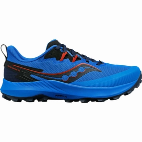Shoes Saucony Saucony Peregrine 14 Mens Trail Running Shoes - Blue