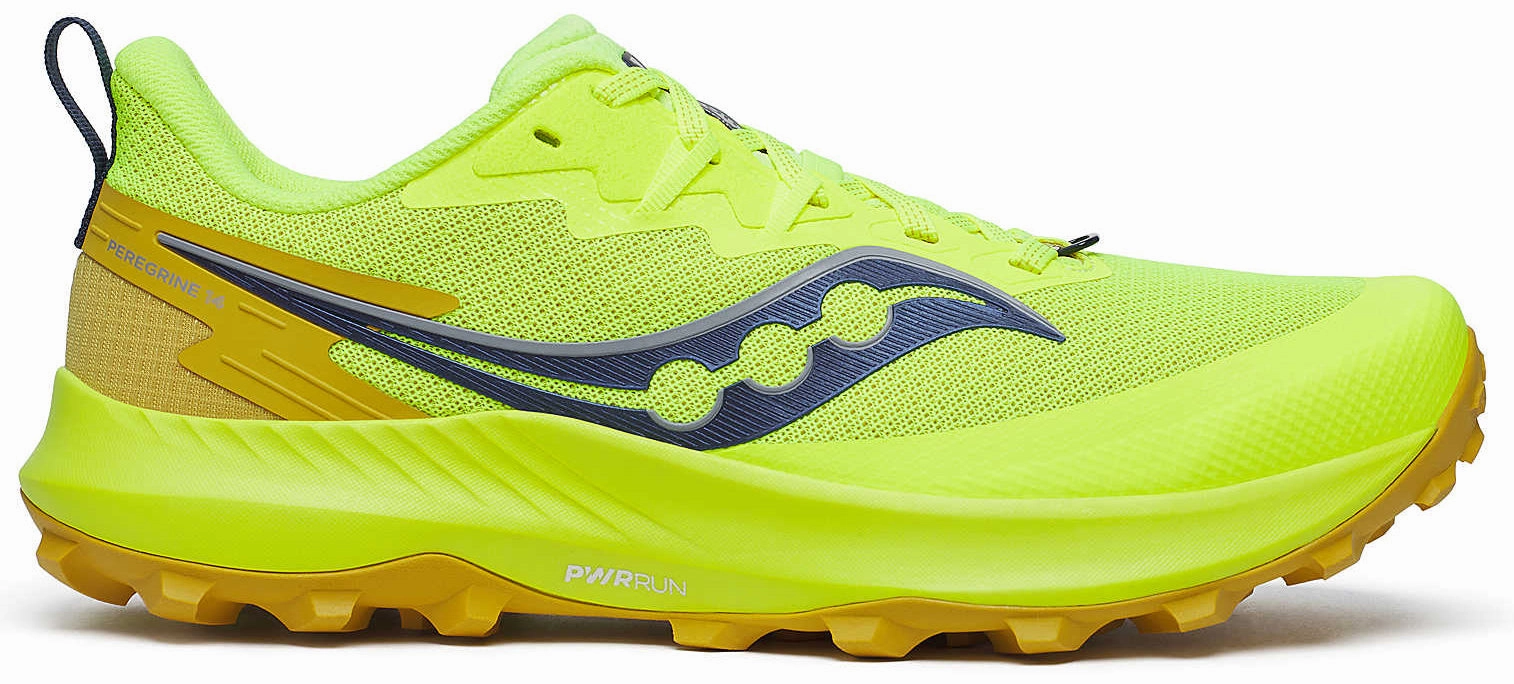 Shoes Saucony Saucony Peregrine 14 Mens Trail Running Shoes - Yellow