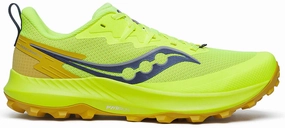 Shoes Saucony Saucony Peregrine 14 Mens Trail Running Shoes - Yellow