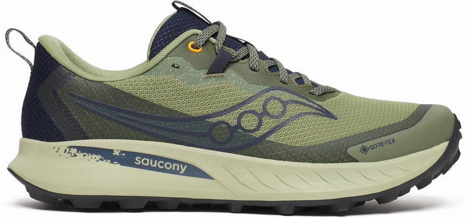 Shoes Saucony Saucony Peregrine 15 GORE-TEX Mens Trail Running Shoes - Green