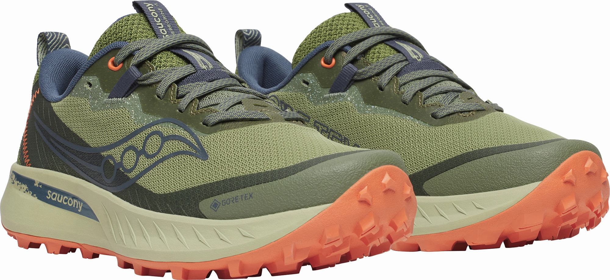 Shoes Saucony Saucony Peregrine 15 GORE-TEX Womens Trail Running Shoes - Green
