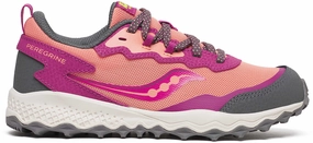Shoes Saucony Saucony Peregrine KDZ Shield Junior Trail Running Shoes - Pink