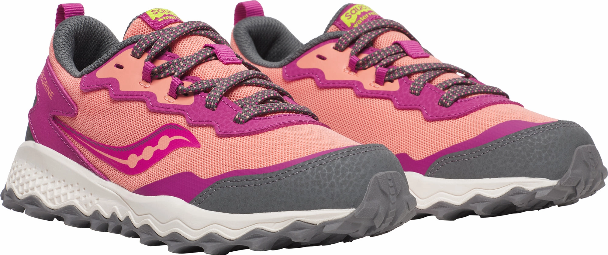 Shoes Saucony Saucony Peregrine KDZ Shield Junior Trail Running Shoes - Pink