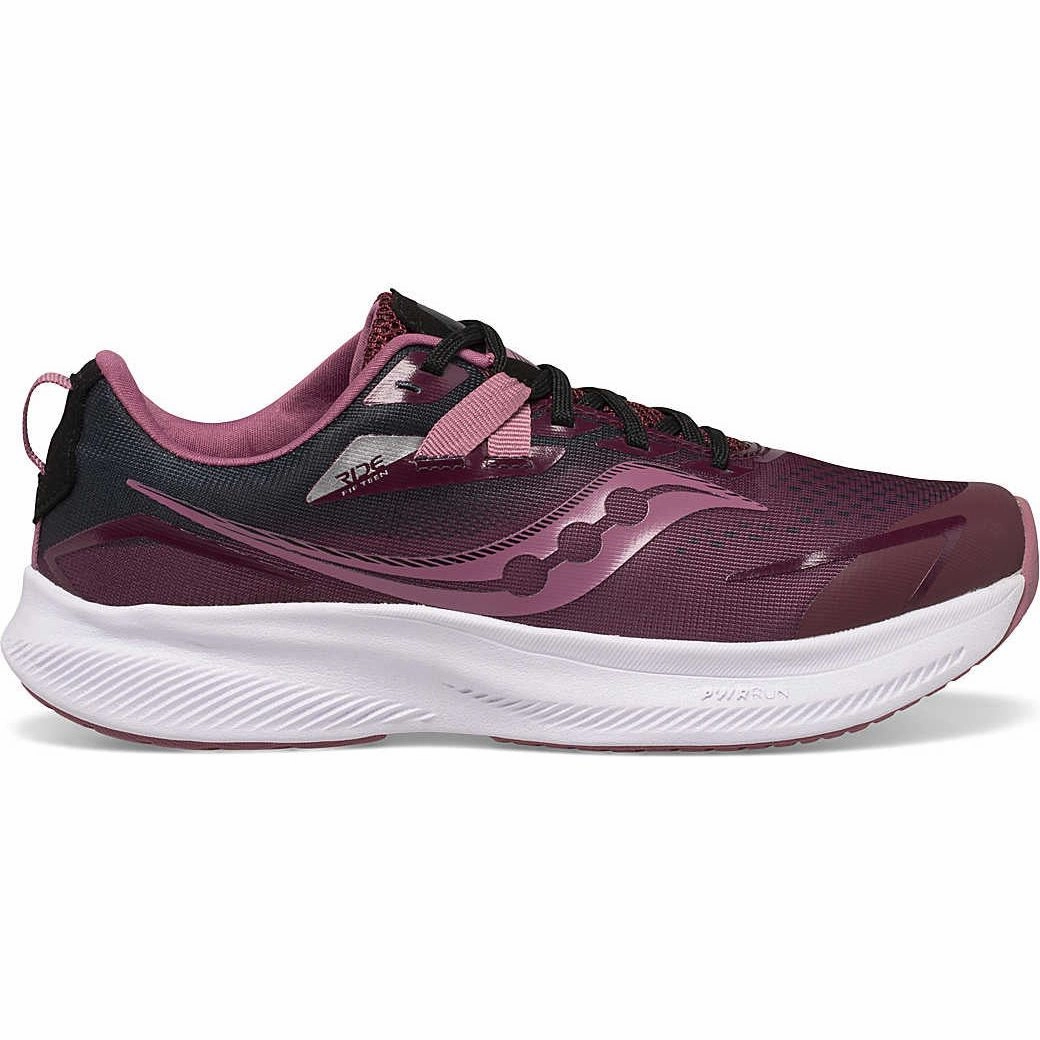 Shoes Saucony Saucony Ride 15 Junior Running Shoes - Red
