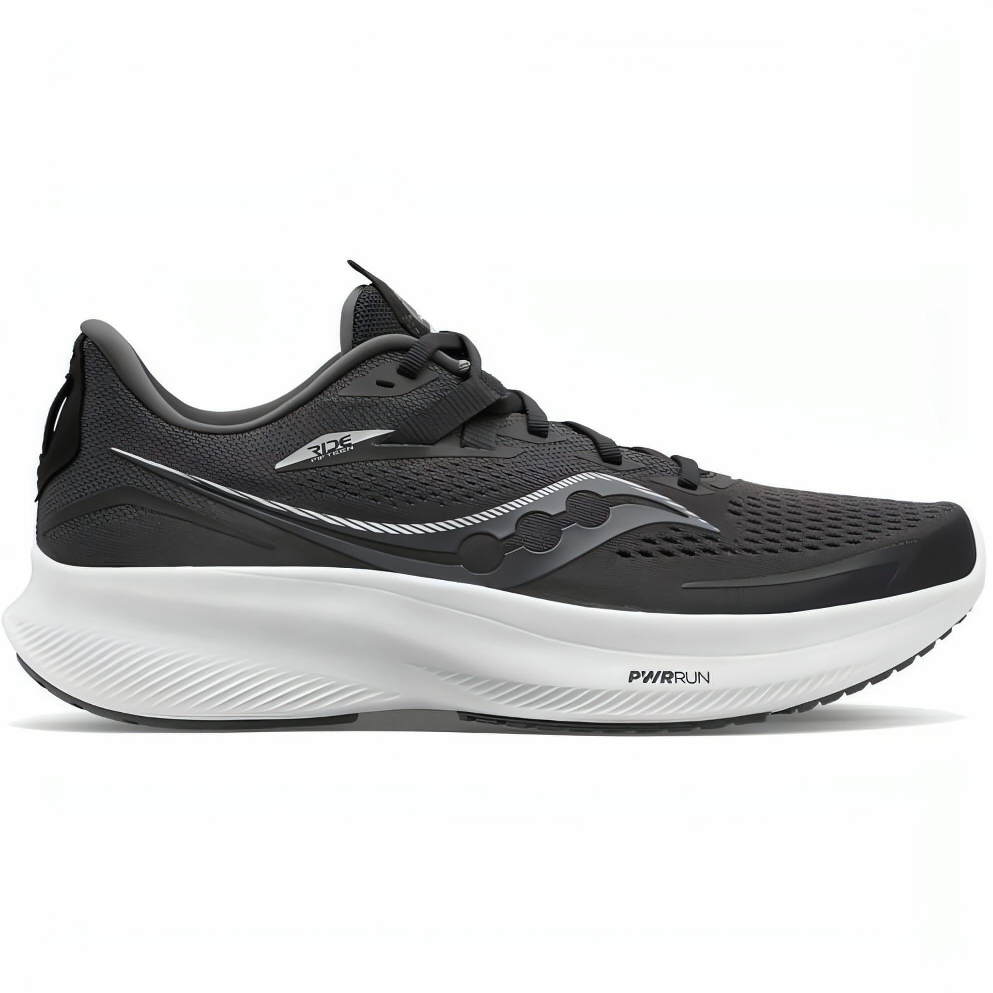 Shoes Saucony Saucony Ride 15 Mens Running Shoes - Black