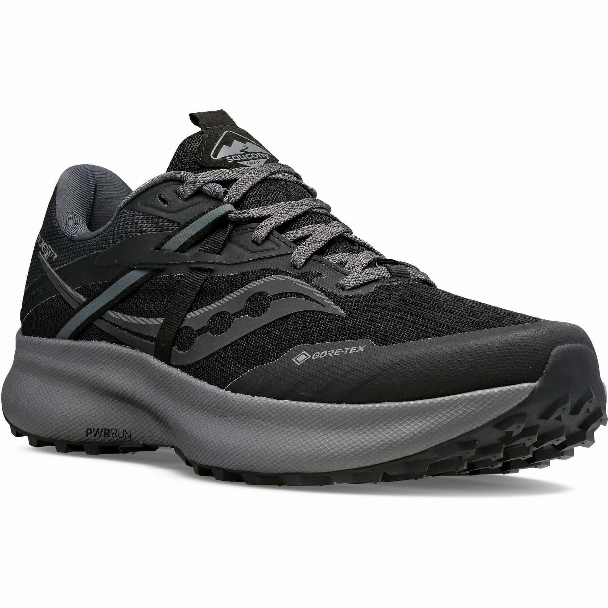 Shoes Saucony Saucony Ride 15 TR GORE-TEX Mens Trail Running Shoes - Black