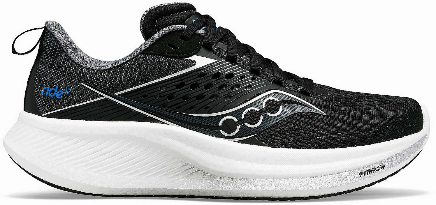 Shoes Saucony Saucony Ride 17 Womens Running Shoes - Black