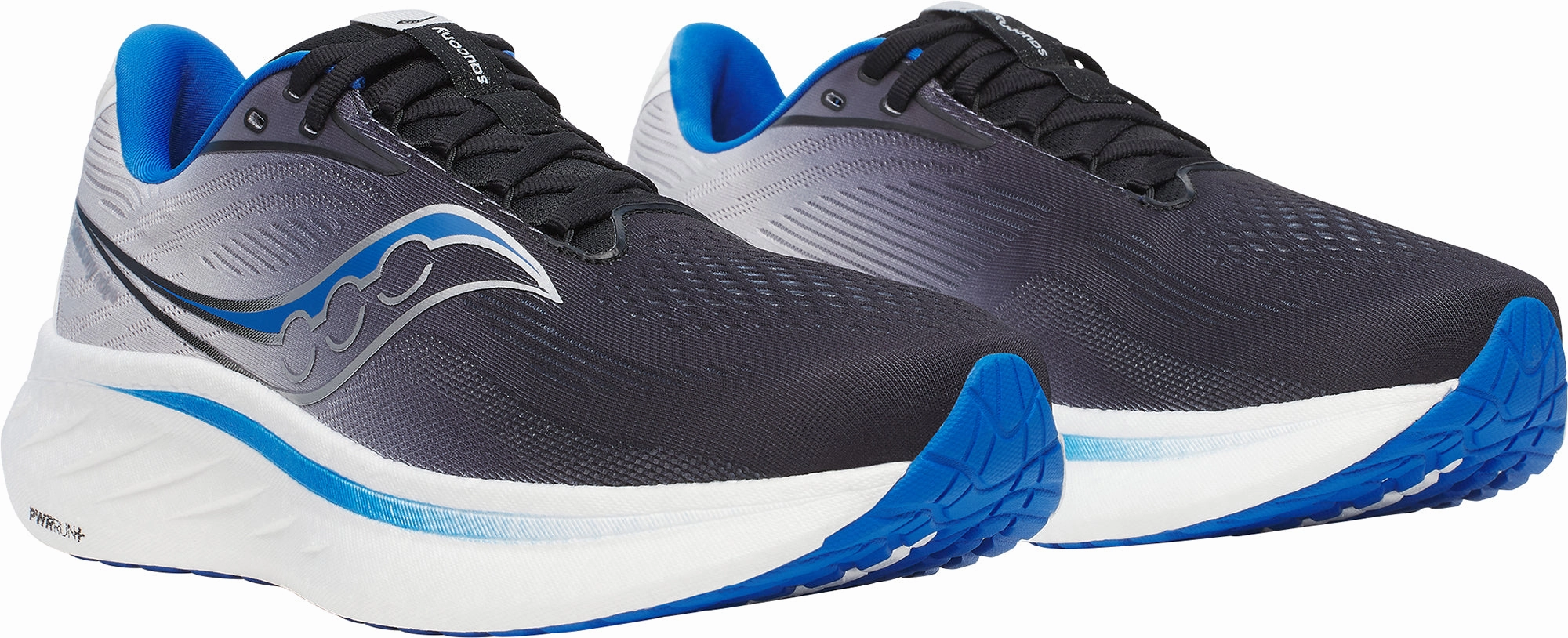 Shoes Saucony Saucony Ride 18 Mens Running Shoes - Black