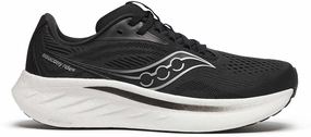 Shoes Saucony Saucony Ride 18 WIDE FIT Womens Running Shoes - Black