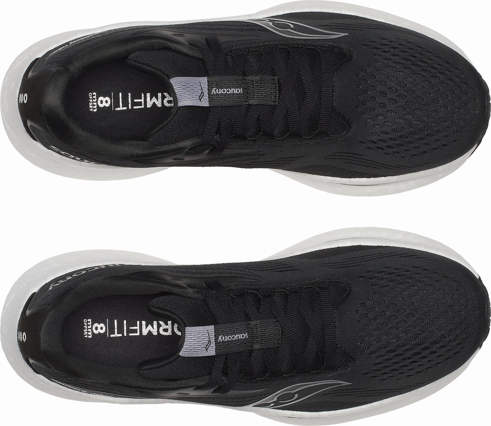 Shoes Saucony Saucony Ride 18 WIDE FIT Womens Running Shoes - Black