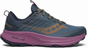 Shoes Saucony Saucony Ride TR2 GORE-TEX Womens Trail Running Shoes - Blue