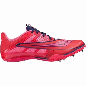 Shoes Saucony Saucony Spitfire 4 Womens Sprint Running Spikes - Pink