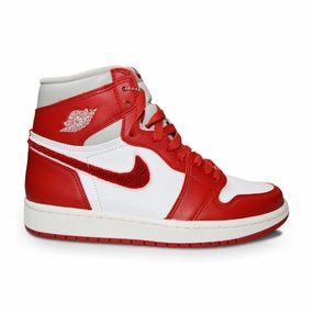 Women Nike Air Jordan 1 Retro High OG - DJ4891 061- Lt Iron Ore Varsity Red Sail