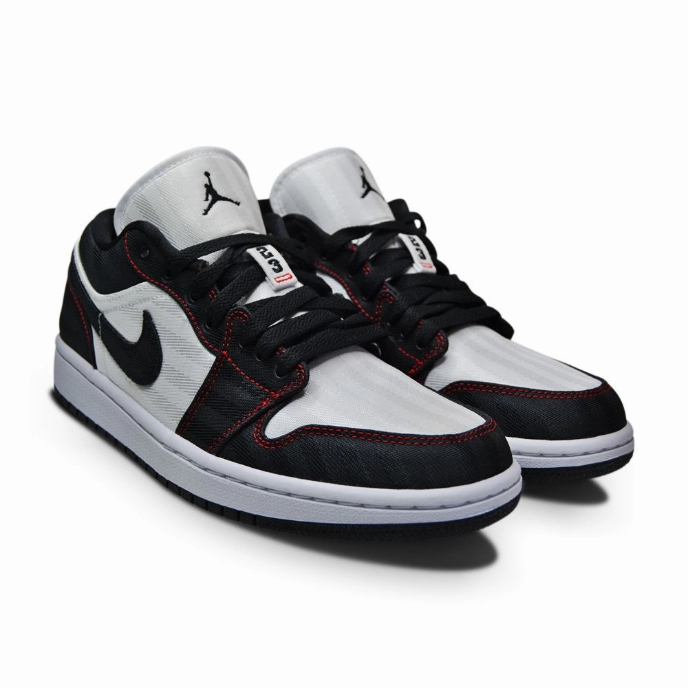 Womens Nike Air Jordan 1 Low SE UTL - DD9337 106 - White Black Gym Red