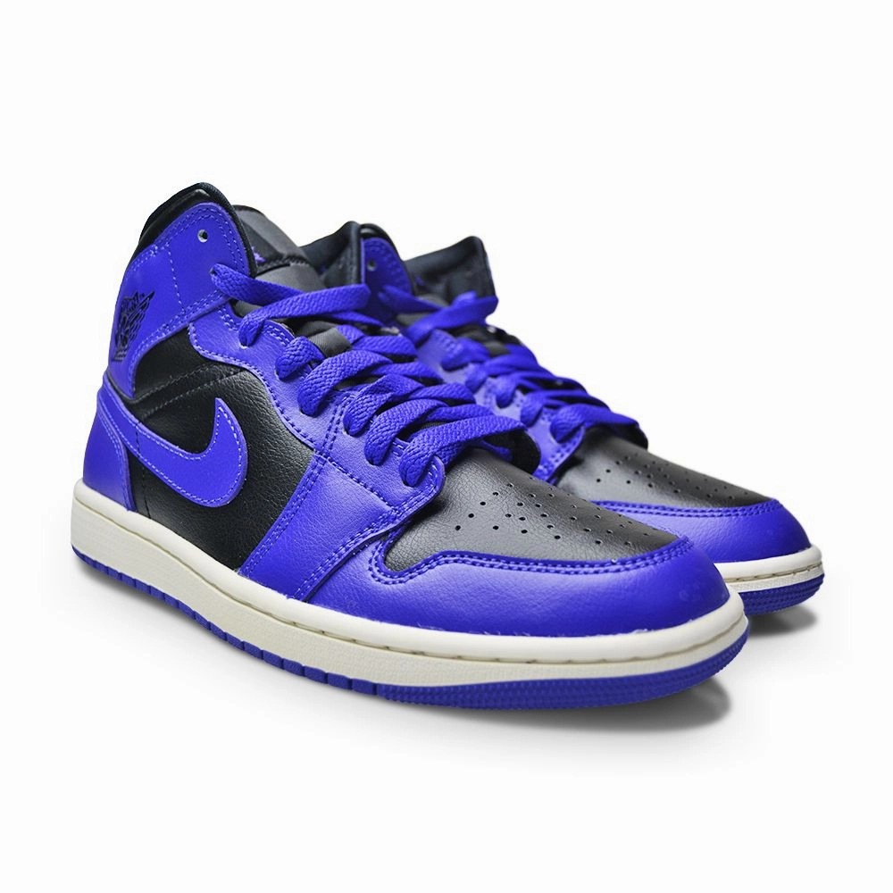 Womens Nike Air Jordan 1 Mid - BQ6472 051 - Black Dark Concord Sail