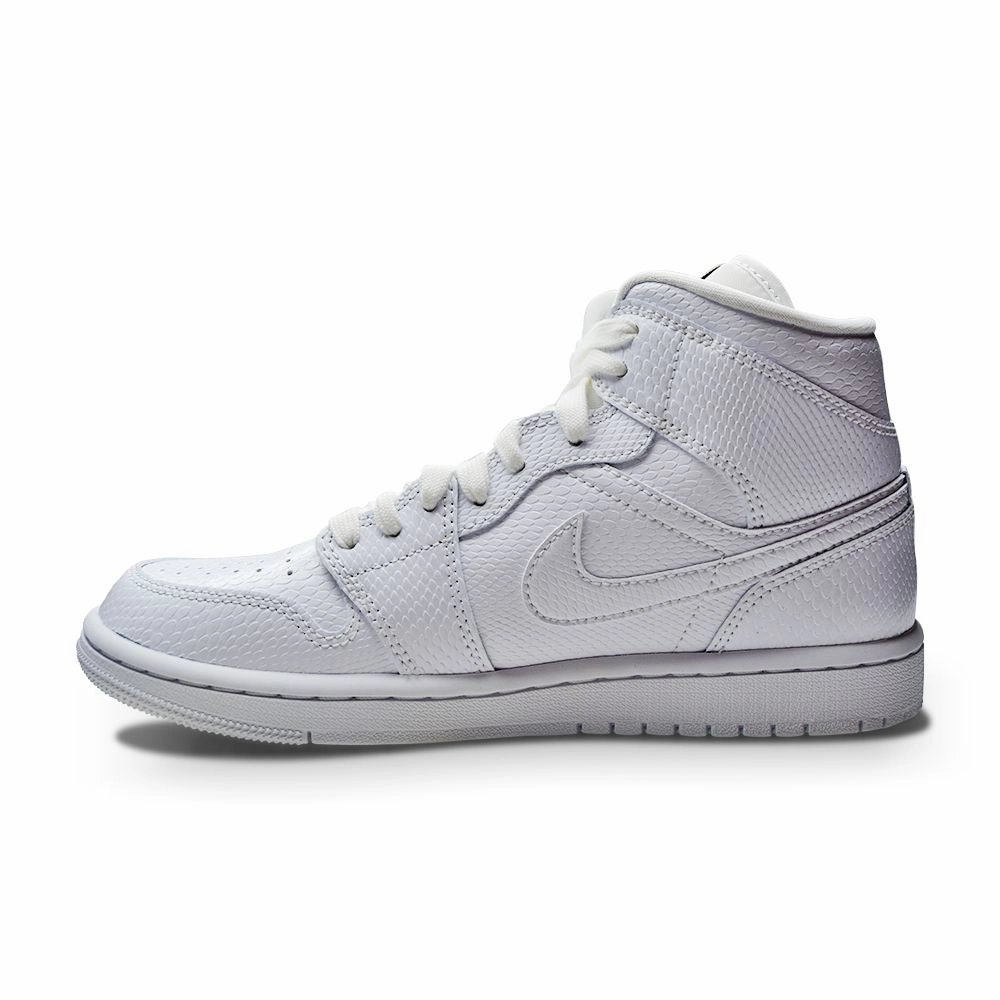 Womens Nike Air Jordan 1 Mid - BQ6472 110 - White White