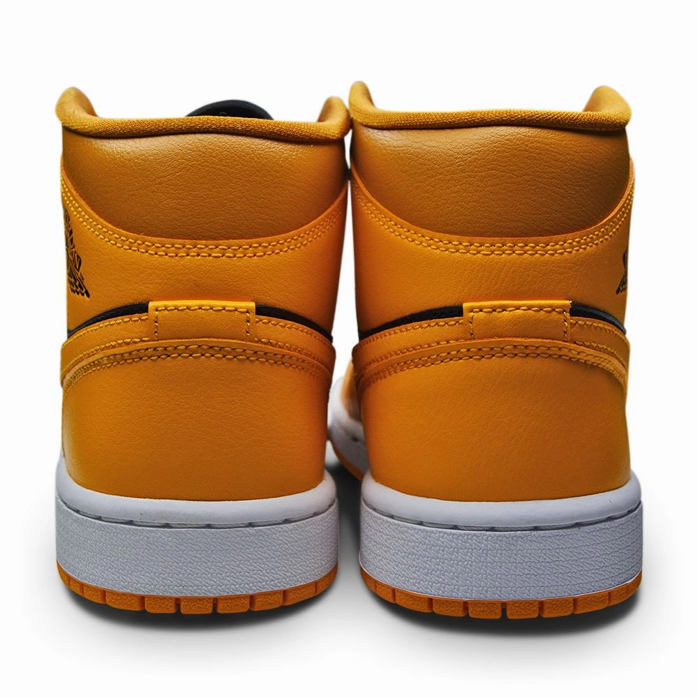 Womens Nike Air Jordan 1 Mid - BQ6472 700 - Chutney Taxi Black White