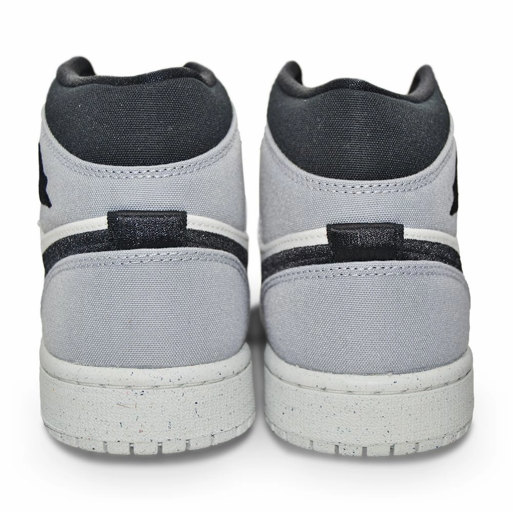Womens Nike Air Jordan 1 Mid SE - DV0427 100 - Salt Black LT Steel Grey
