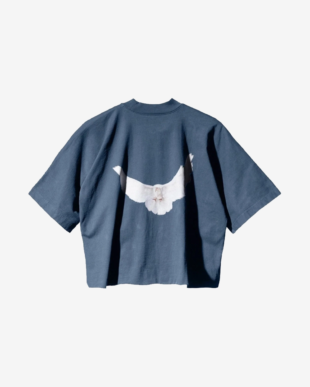 YEEZY GAP ENGINEERED BY BALENCIAGA DOVE 3/4 SLEEVE DARK BLUE NO SEAM TEE