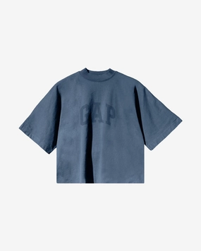 YEEZY GAP ENGINEERED BY BALENCIAGA DOVE 3/4 SLEEVE DARK BLUE NO SEAM TEE
