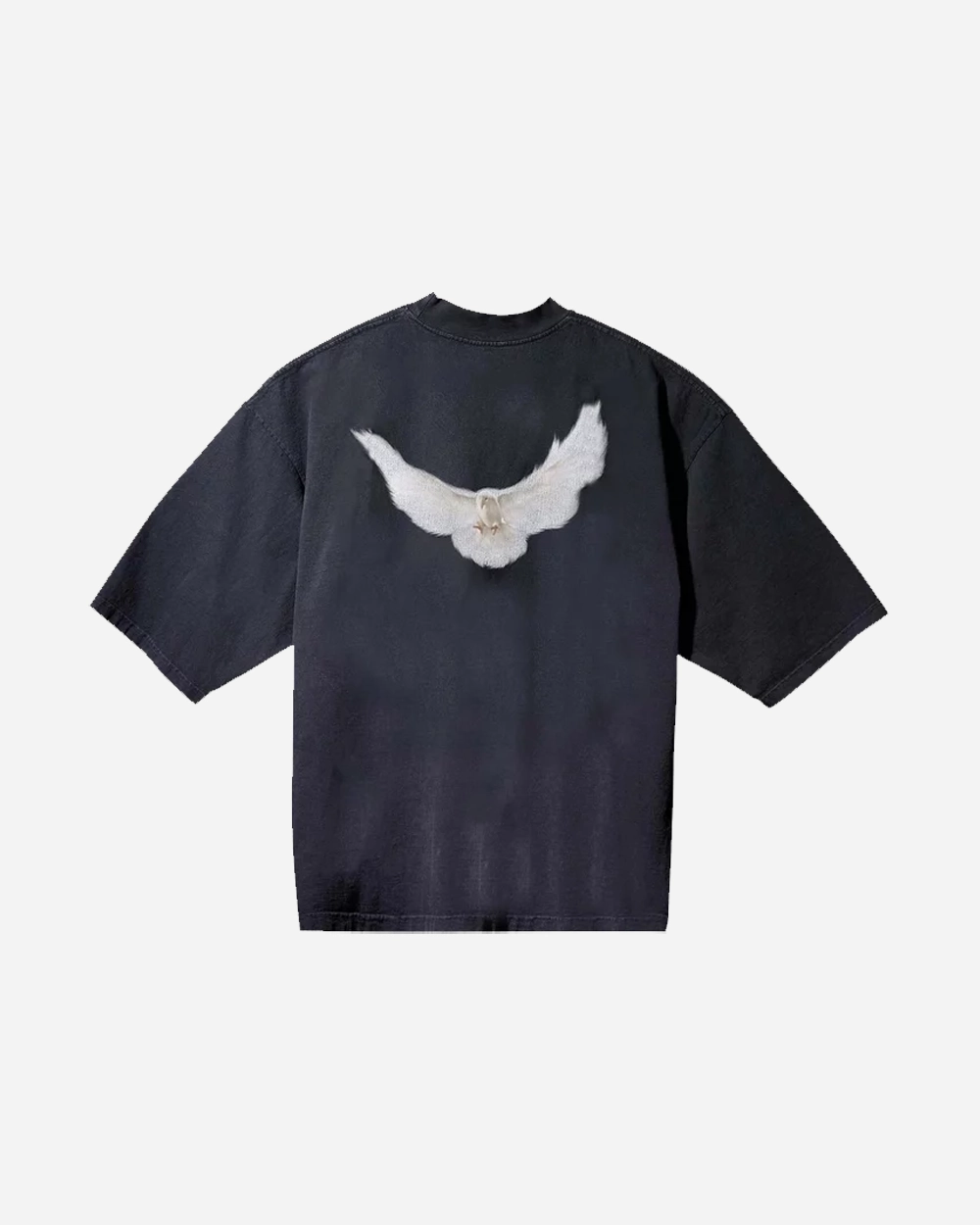 YEEZY GAP ENGINEERED BY BALENCIAGA DOVE 3/4 SLEEVE WASHED BLACK TEE