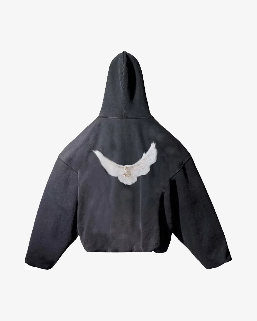 YEEZY GAP ENGINEERED BY BALENCIAGA DOVE WASHED BLACK HOODIE (NEW)
